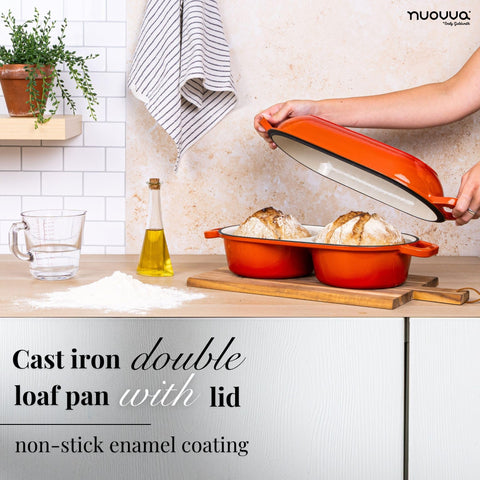 Nuovva dual round loaf spaces support multiple shapes evenly.