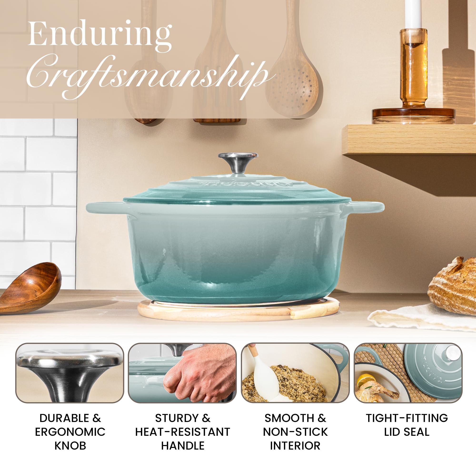 Nuovva enamelled pot color options in red blue grey green