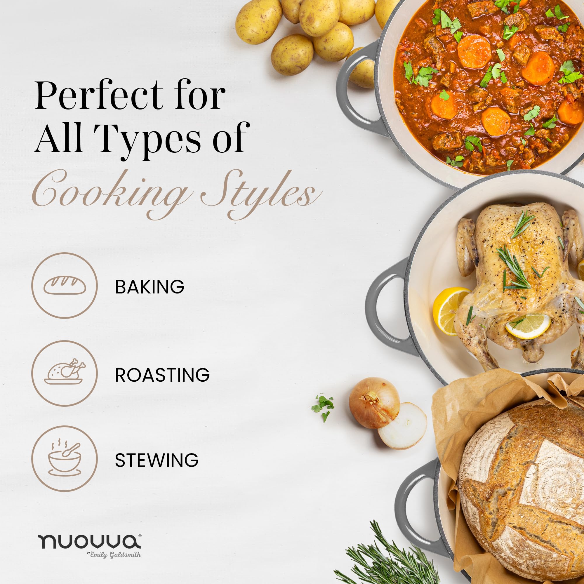 Nuovva Dutch oven makes a thoughtful gift for home cooks and professionals.