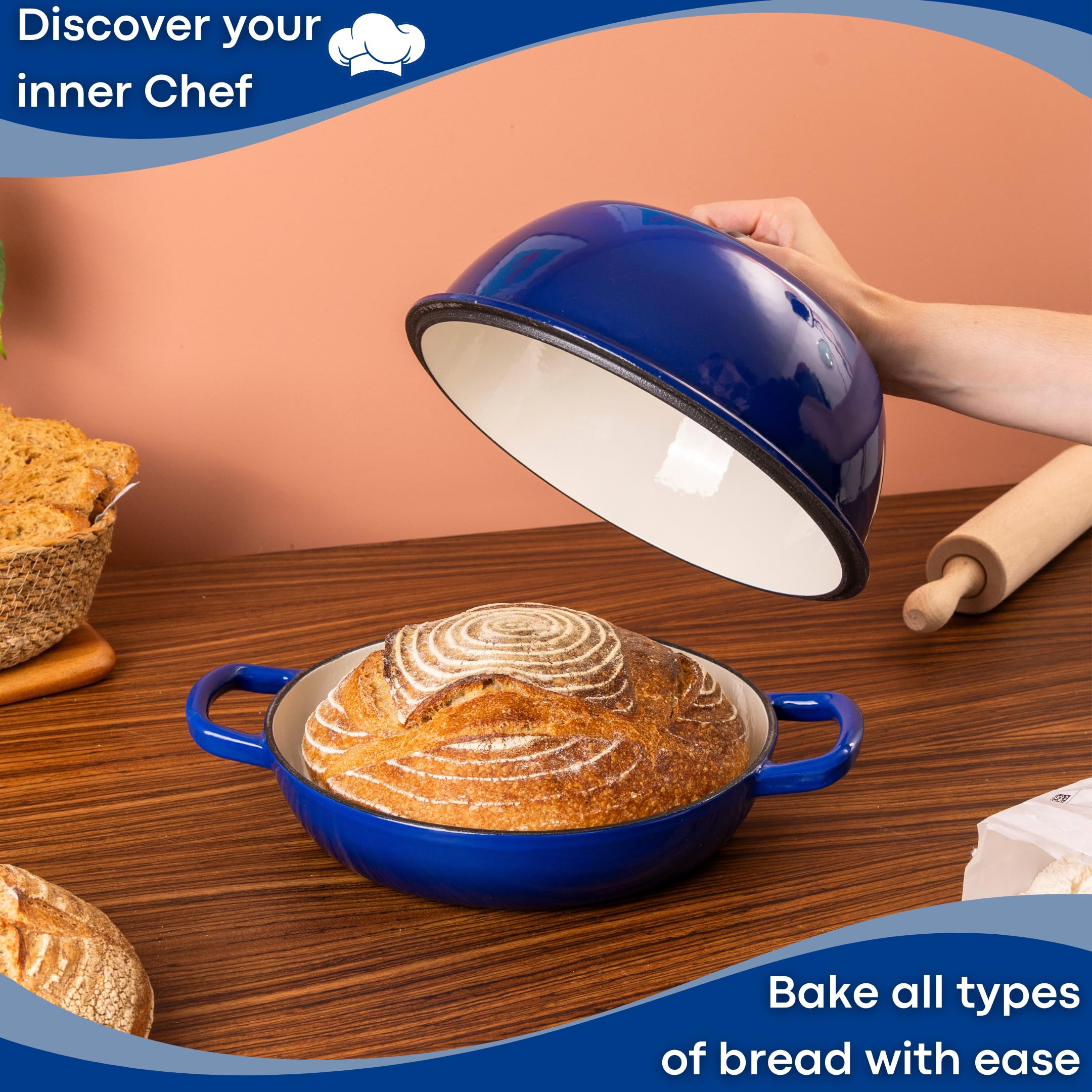 Nuovva enamelled surface resists rust and cleans easily.