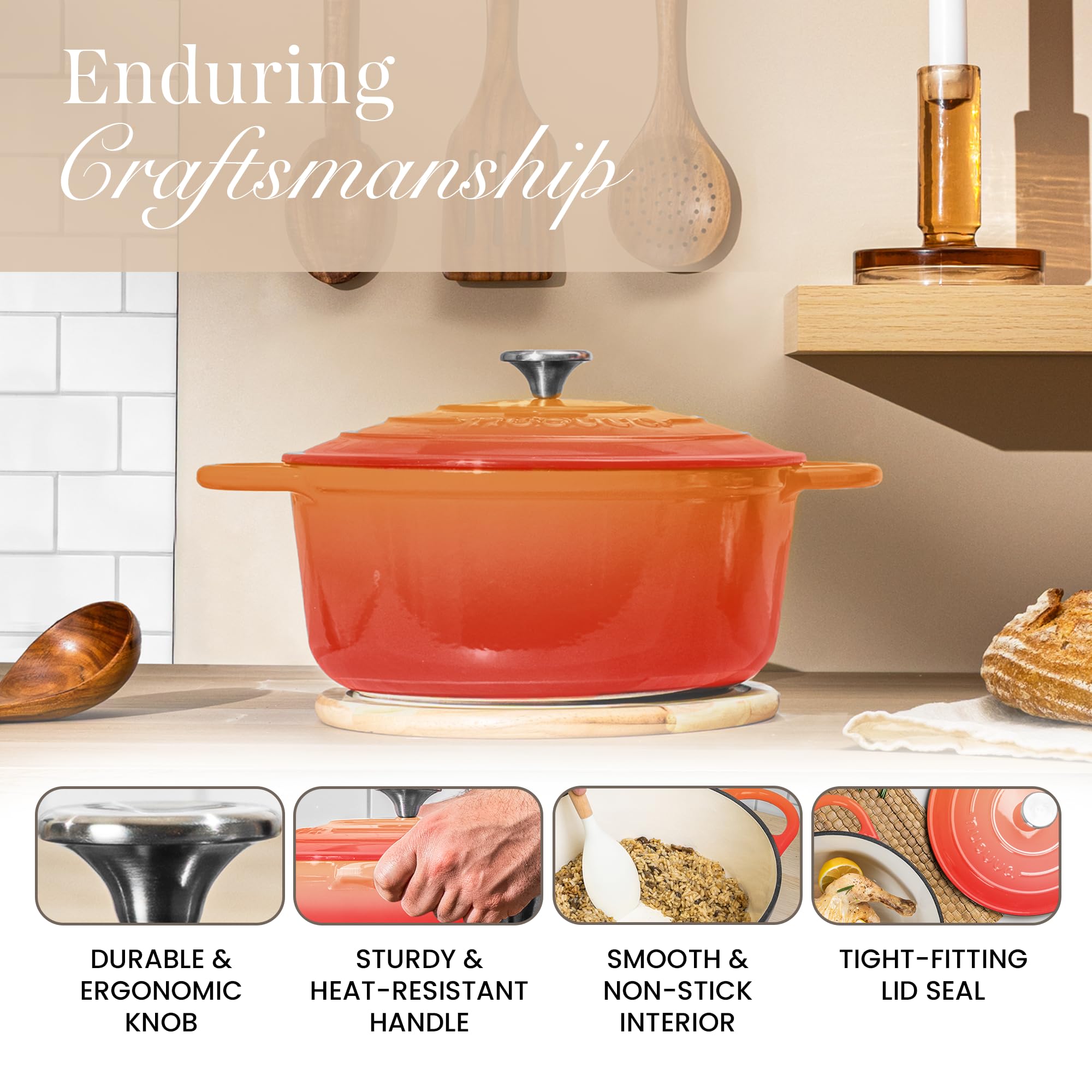 Nuovva oven-safe up to 500°F is shown in this image.