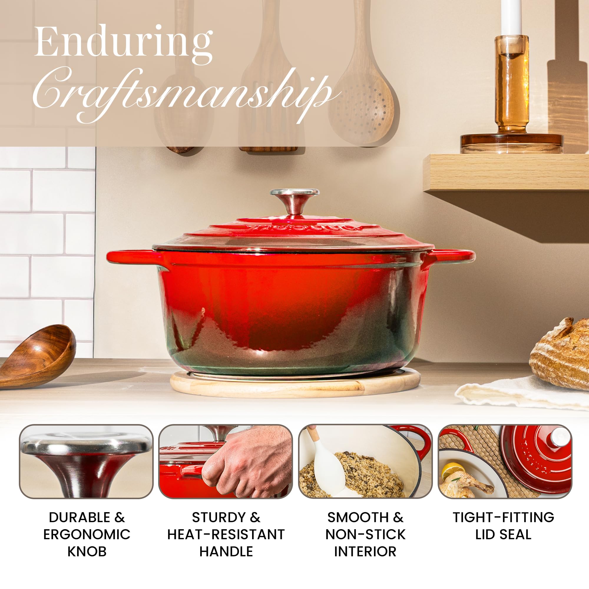 Nuovva versatile casserole dish shown in a kitchen setting for family meals.
