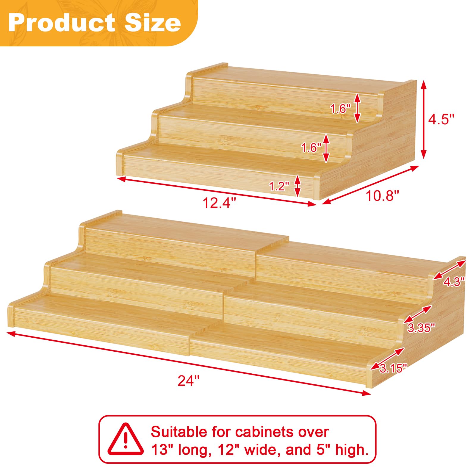 NuoyuanShen stepped shelves provide clear visibility and easy item retrieval.