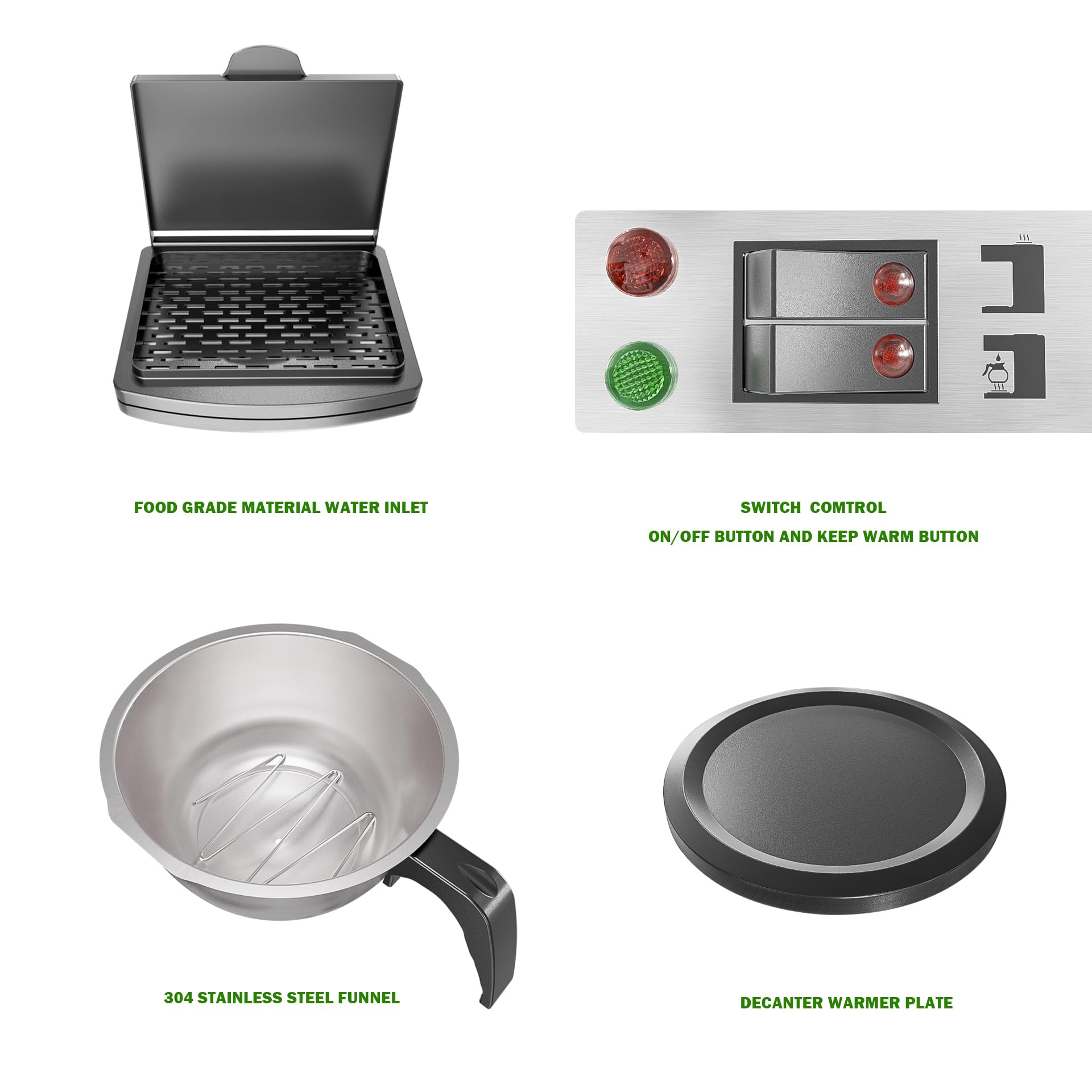 NUPANT descaling reminder helps maintain brewing efficiency over time.