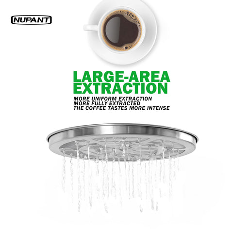 NUPANT keep-warm feature maintains hot coffee safely