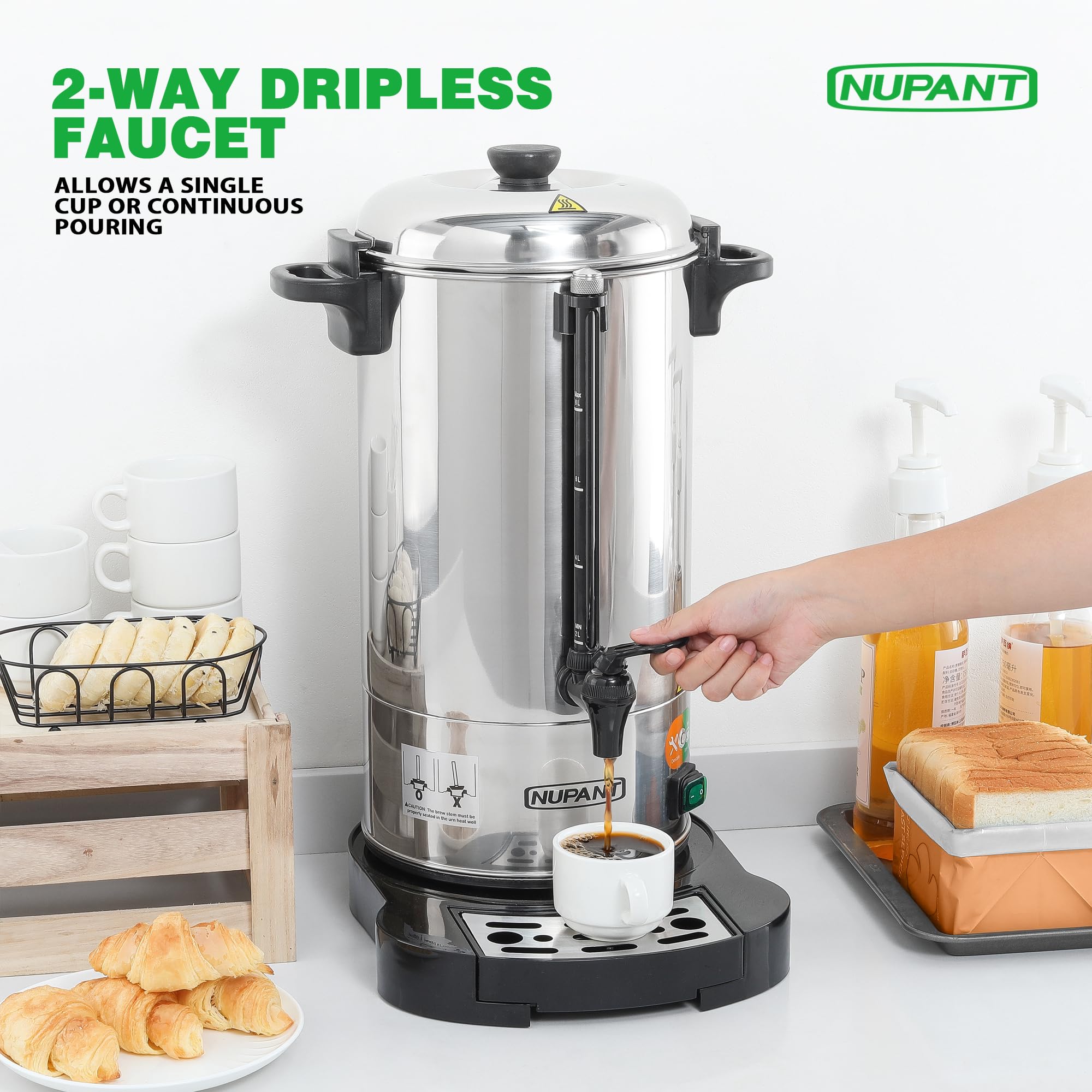 NUPANT 304 stainless steel construction highlights durability