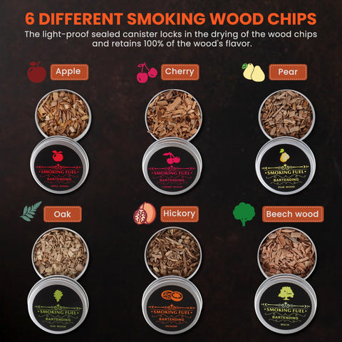 Nusican pear wood chips for light, fruity aroma in beverages