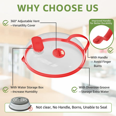 Nutikas polycarbonate lid withstands wide temperatures safely.