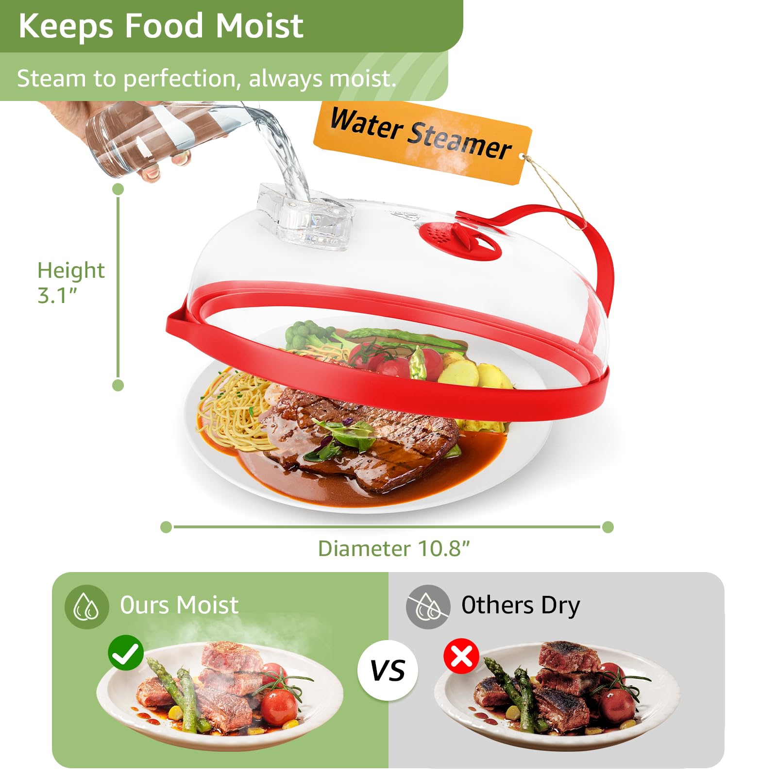 Nutikas reinforced-handle cover provides durable, heat-insulated grip.