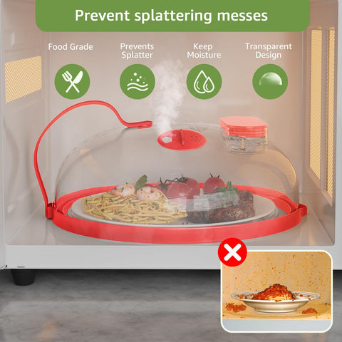 Nutikas steam function guard reduces splatter and promotes even heating.