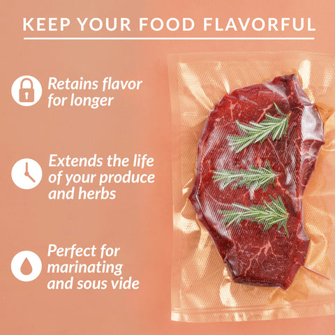 Nutri-Lock secure seal guards against freezer burn and moisture