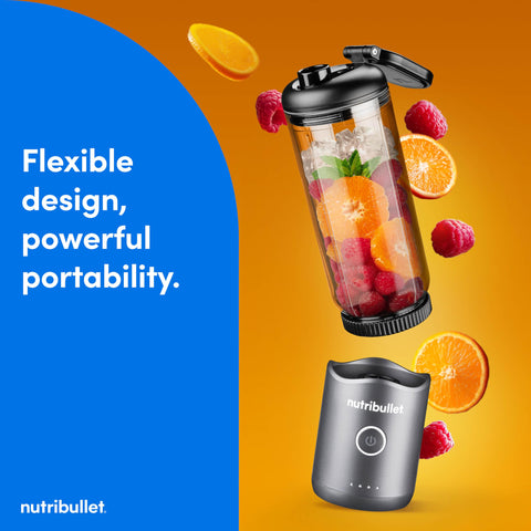 NutriBullet Flex leak-proof lid seals while carrying.