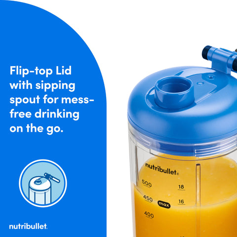 NutriBullet Flex silicone charge port cover protecting the ports during travel.