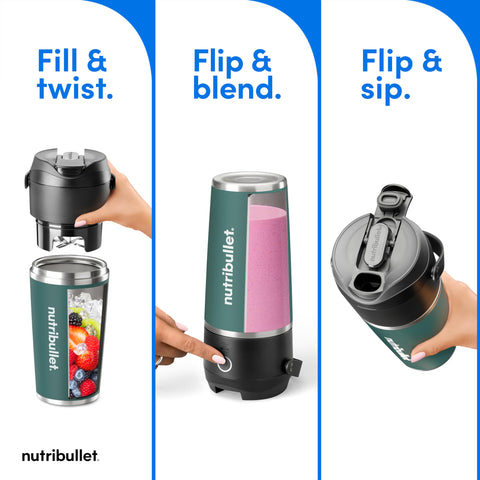Nutribullet Flip USB-C charging ready for multiple 30-second cycles