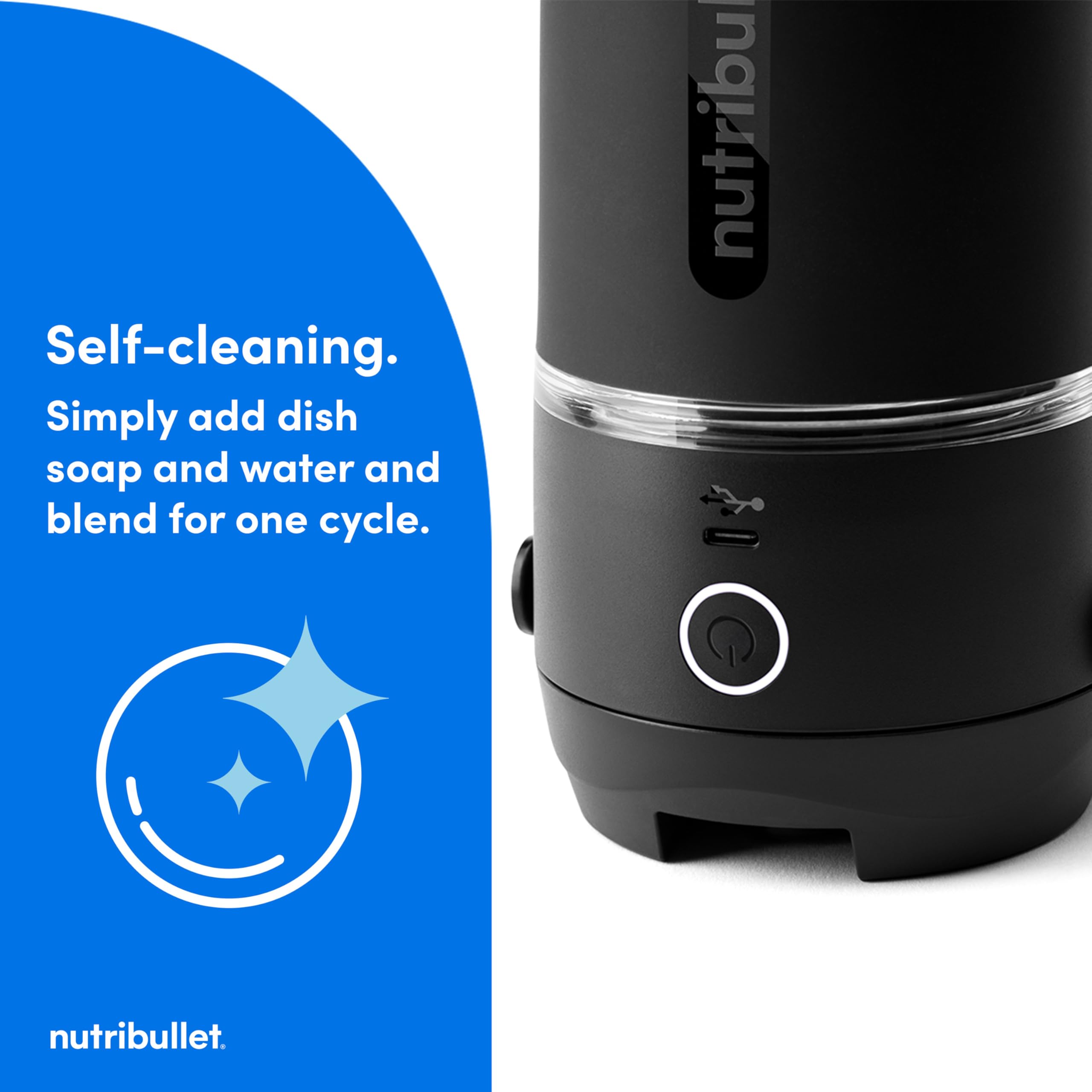 NutriBullet Flip two-scoop protein shake prepared on the go