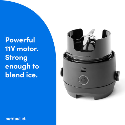 NutriBullet Flip blending ice and frozen fruit with ease