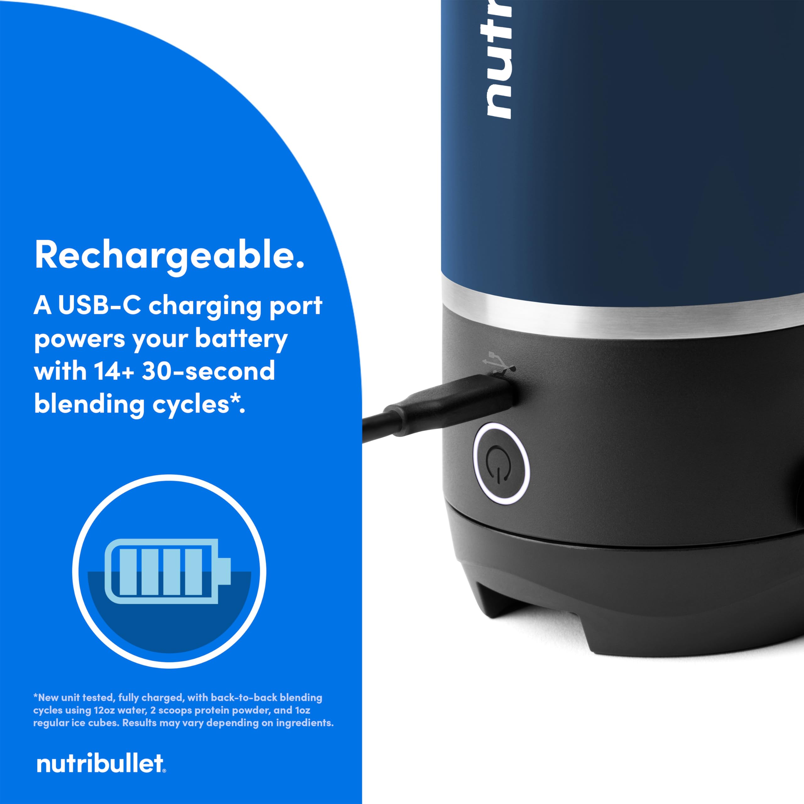 NutriBullet Flip travel-friendly design fits bags and backpacks.