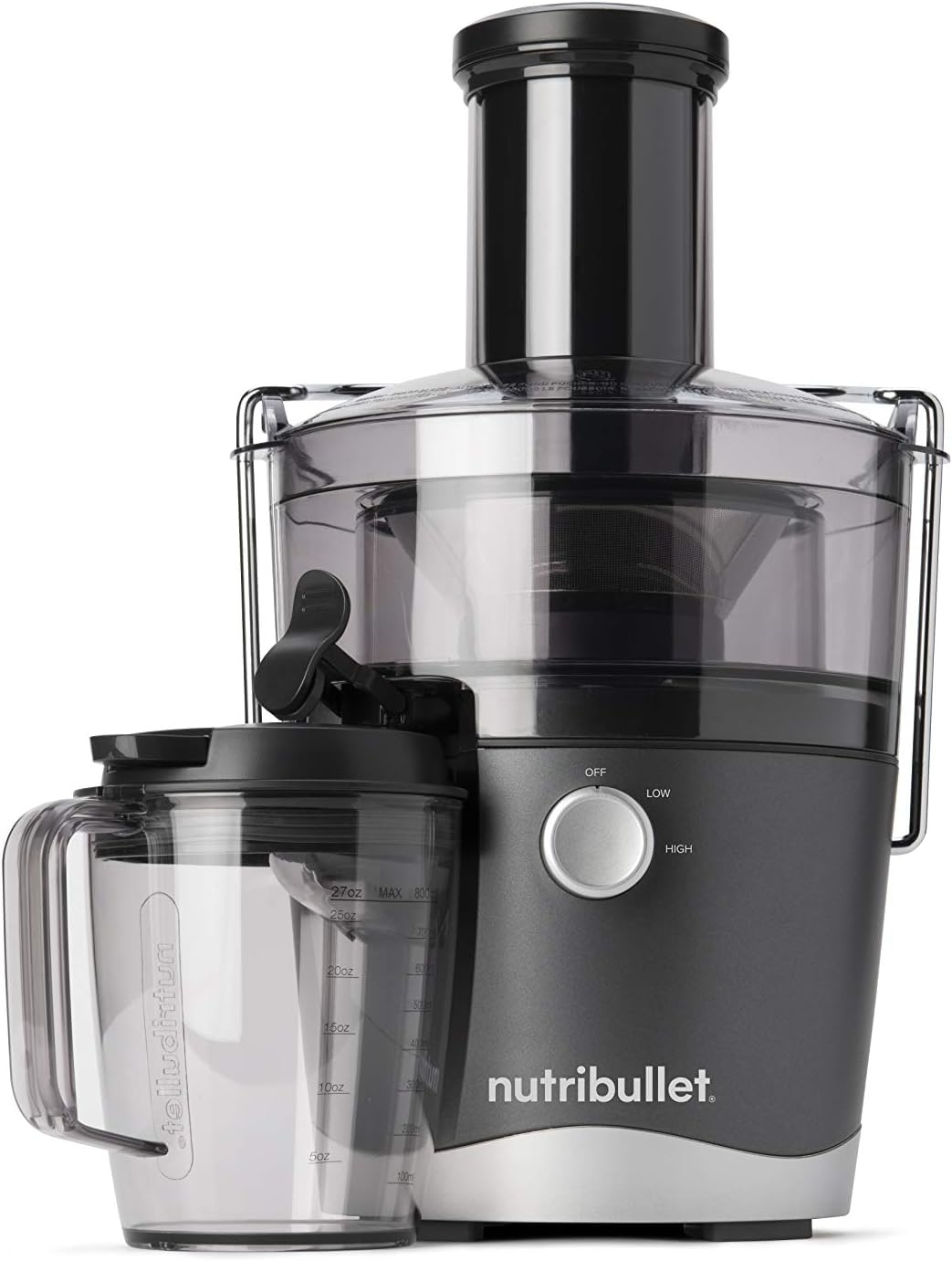 NutriBullet juicer 800W motor-base for quick, robust juicing at home.