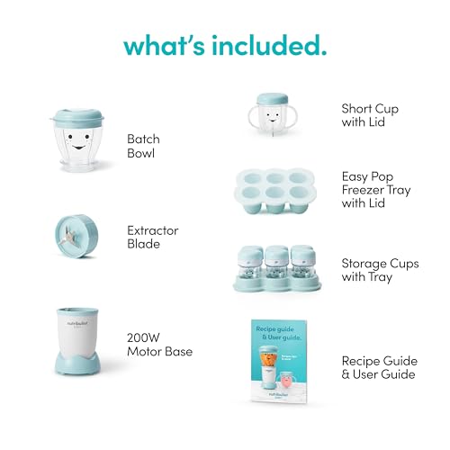 NutriBullet NBY-50100 complete baby food prep system assembled image.