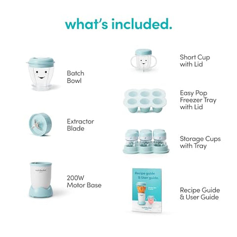 NutriBullet NBY-50100 complete baby food prep system assembled image.