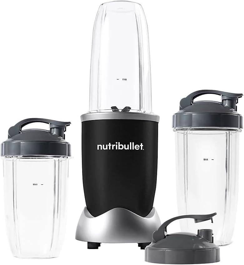 NutriBullet Pro 900W single-serve cup for on-the-go smoothies.