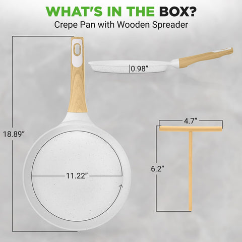 NutriChef dosa pan ready design supports quick batter-based meals