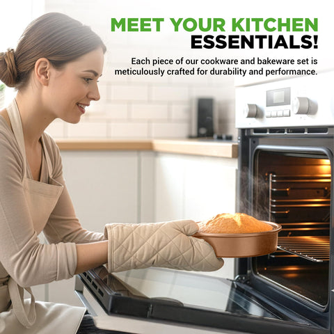 Nutrichef heat-resistant exterior endure high-temperature cooking.