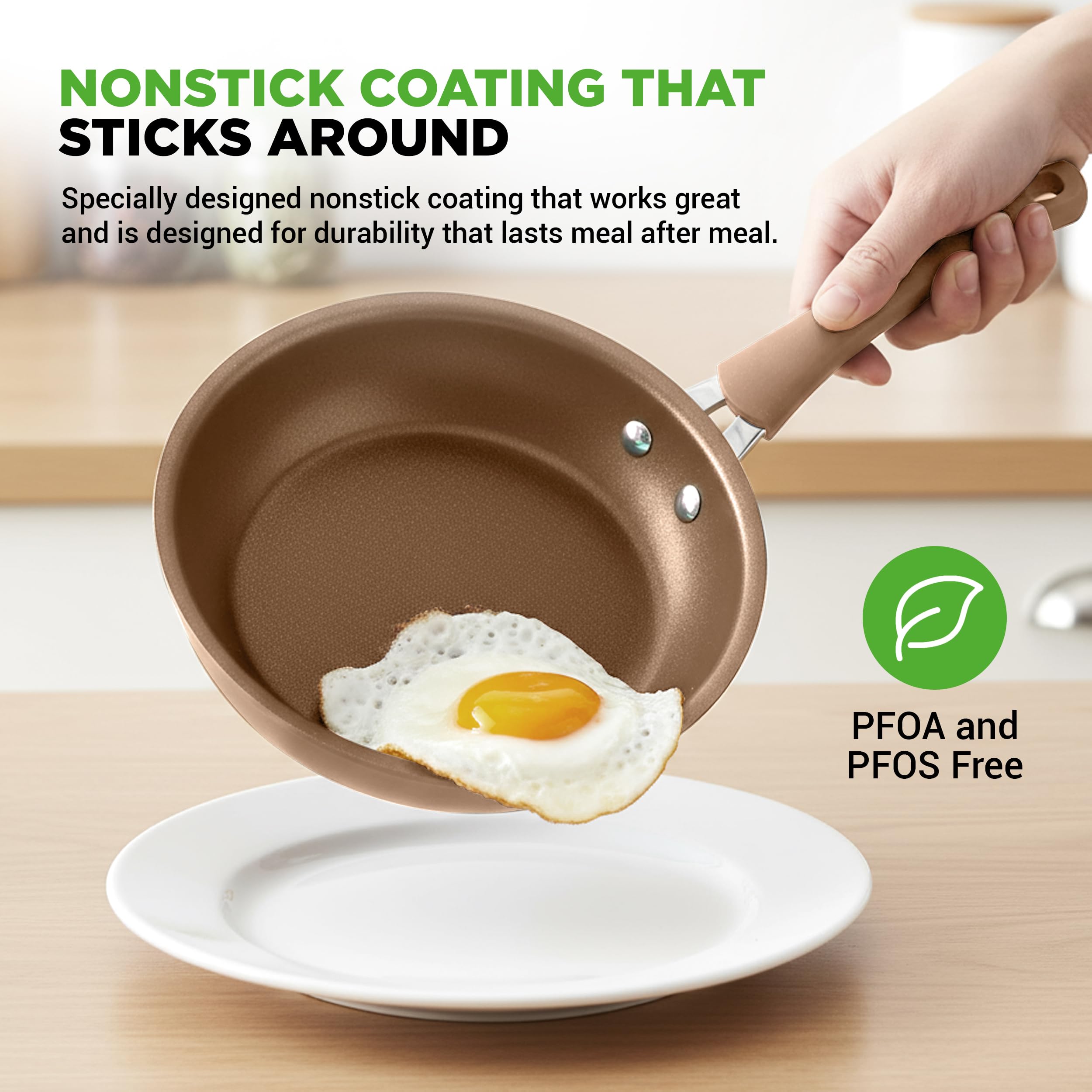 NutriChef tempered glass lids with vents for precise steam control.