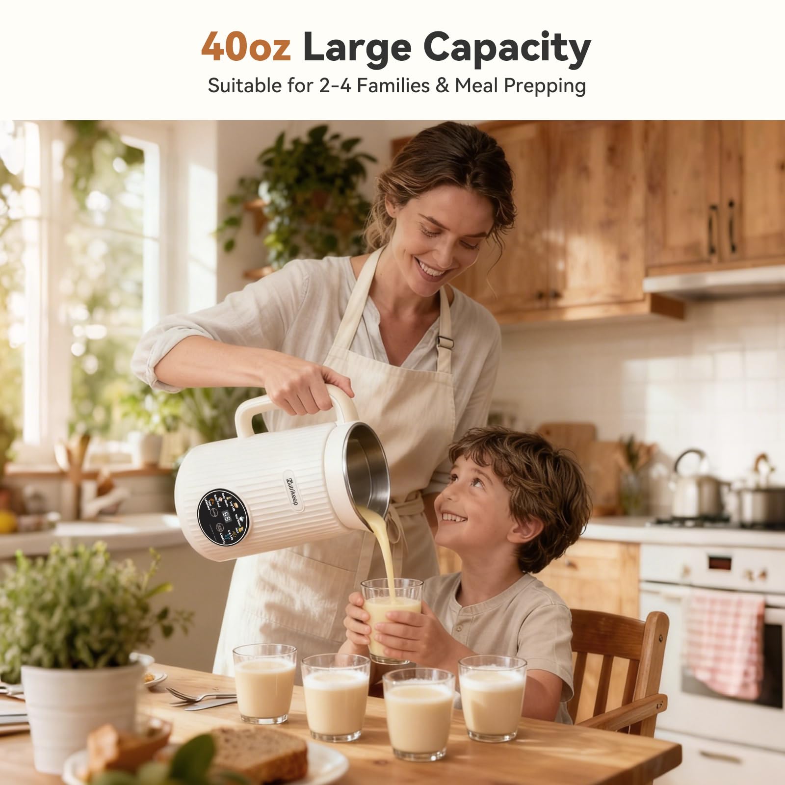 Nutrikeep 18-hour delay start feature for pre-planned meals.