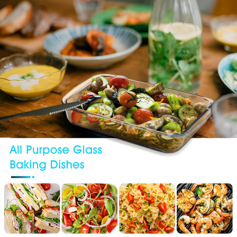 NUTRIUPS 1QT glass baking dish microwave-safe for quick reheating.