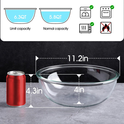 NUTRIUPS 11-inch wide-mouth bowl enables easy adding, mixing, and serving of large batches