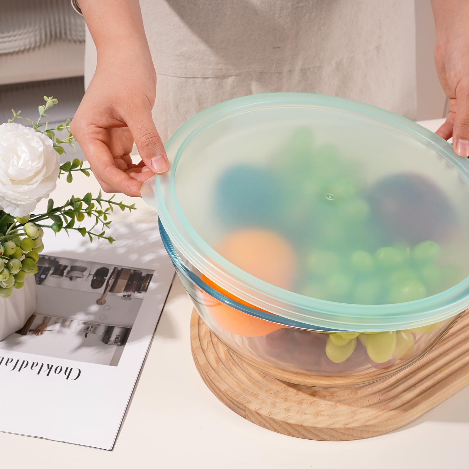 NUTRIUPS airtight lid keeps leftovers fresh.
