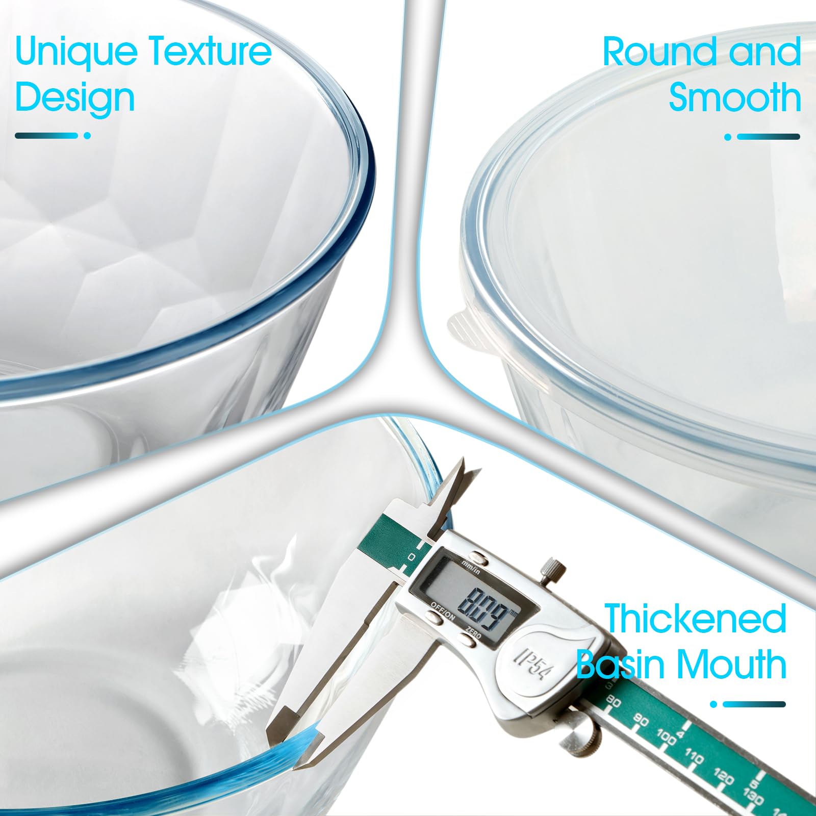 NUTRIUPS borosilicate glass ensures durability and heat resistance for hot or cold dishes.