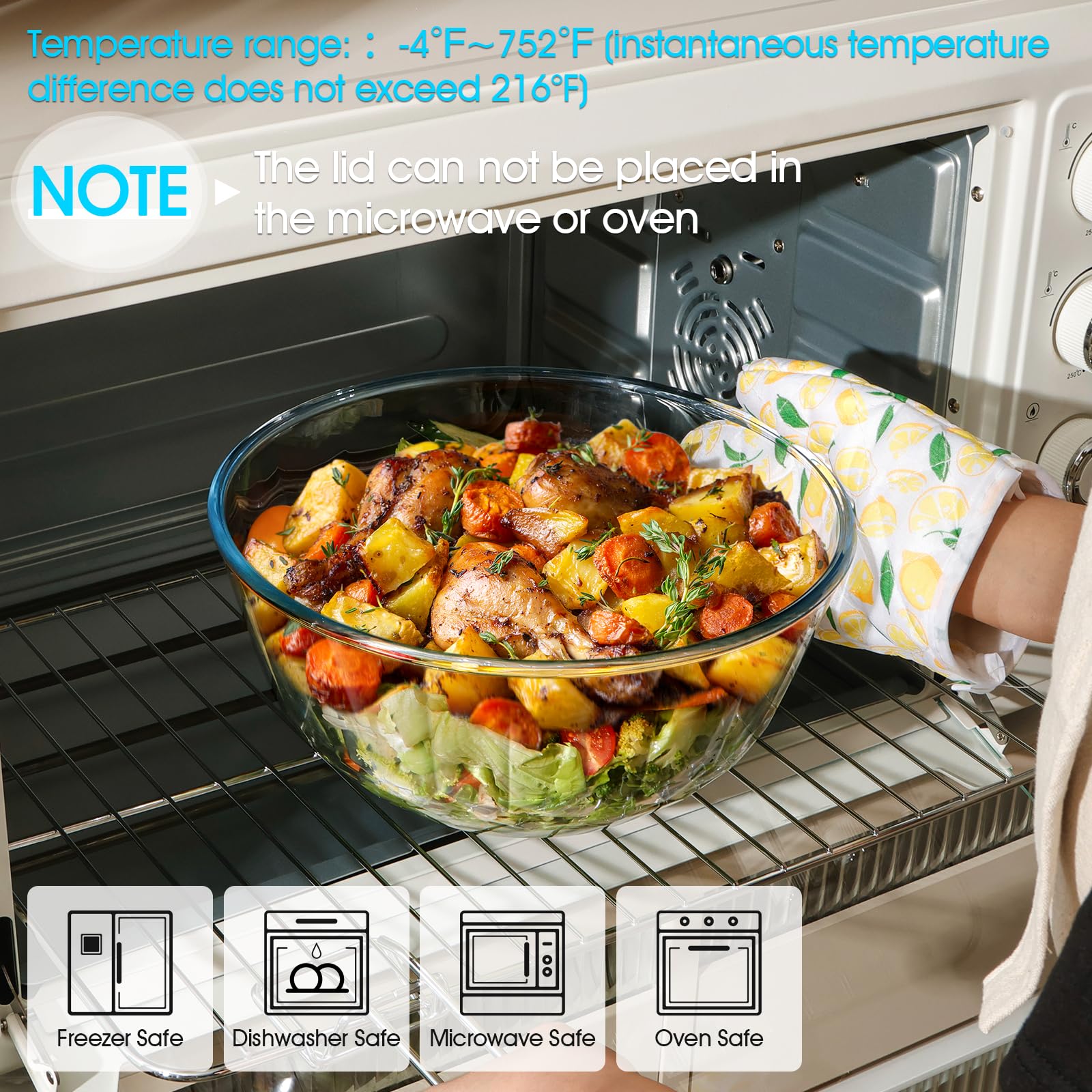NUTRIUPS bowl with lid for convenient storage and reduced aroma transfer.
