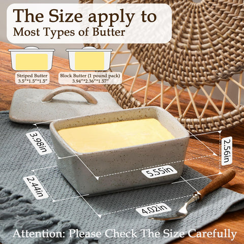 NutriUPS butter dish top handle enables easy lid removal and access.