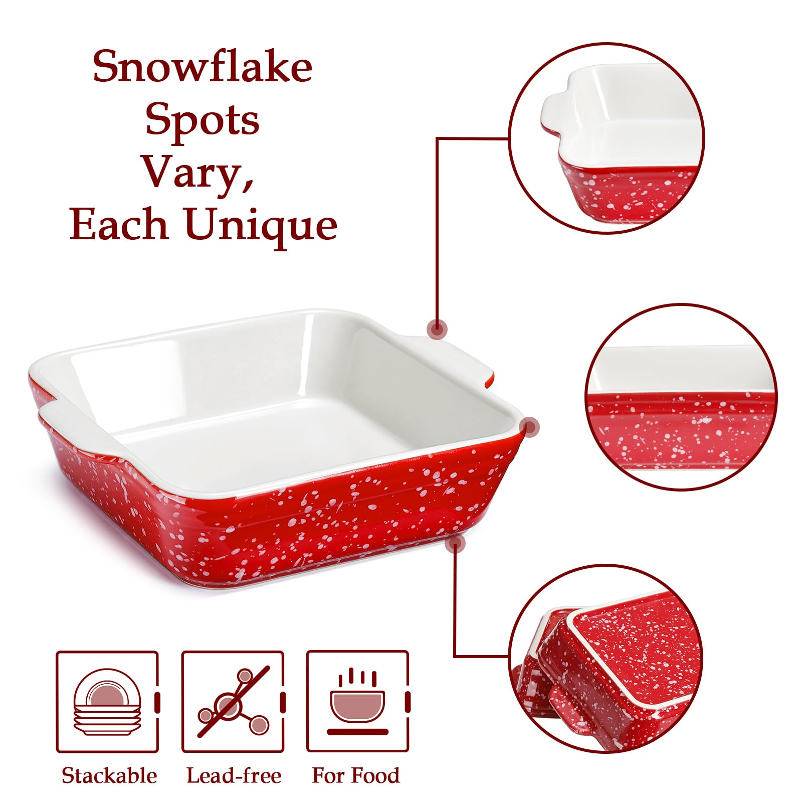 NUTRIUPS ceramic bakeware is microwave-safe and easy to clean.