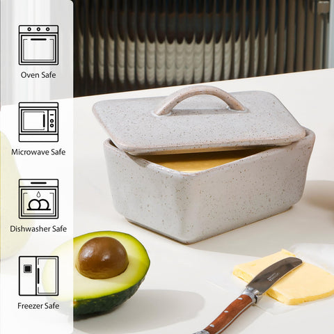 NutriUPS butter dish is dishwasher safe for quick cleaning.