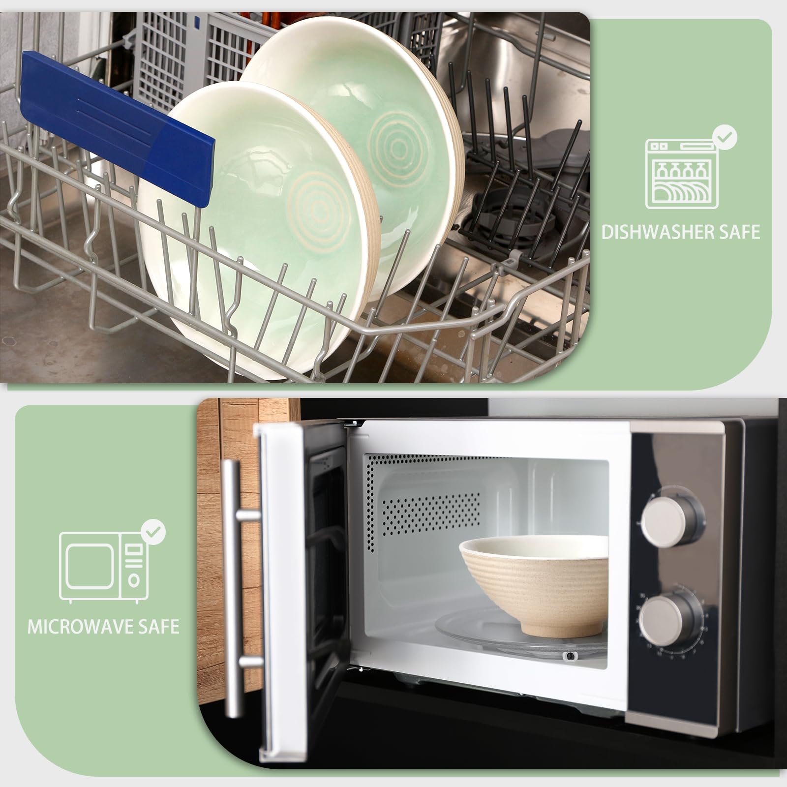 NutriUPS ceramic bowls are lead- and cadmium-free for safe dining.