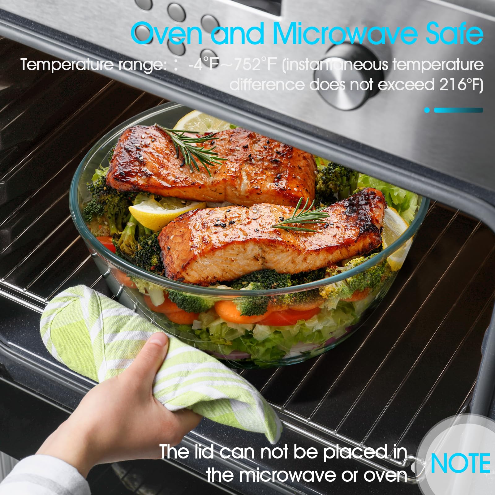 NUTRIUPS glass bowl shown in a dishwasher for easy cleaning.