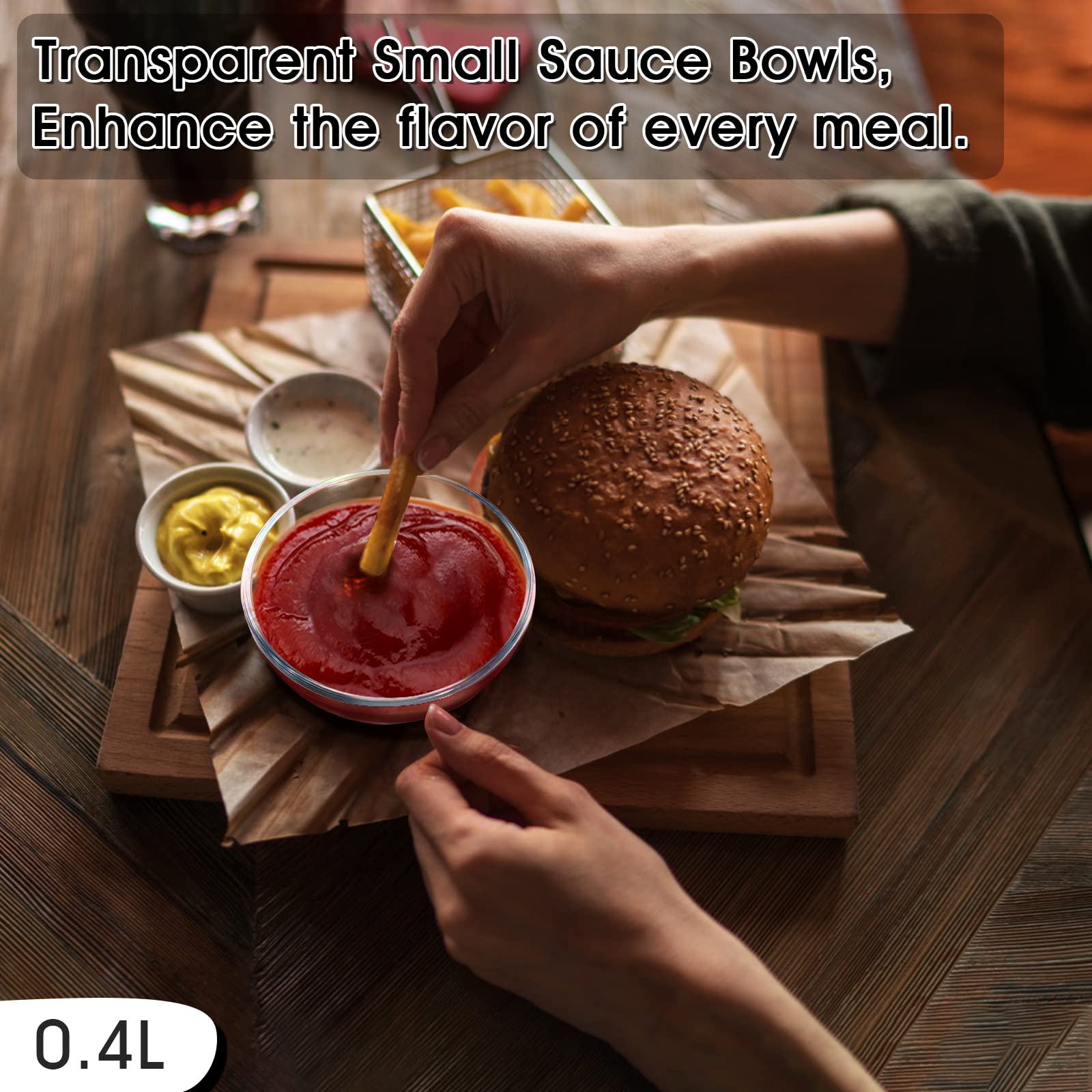 NUTRIUPS durable glass bowls with smooth inner bottom for easy cleaning