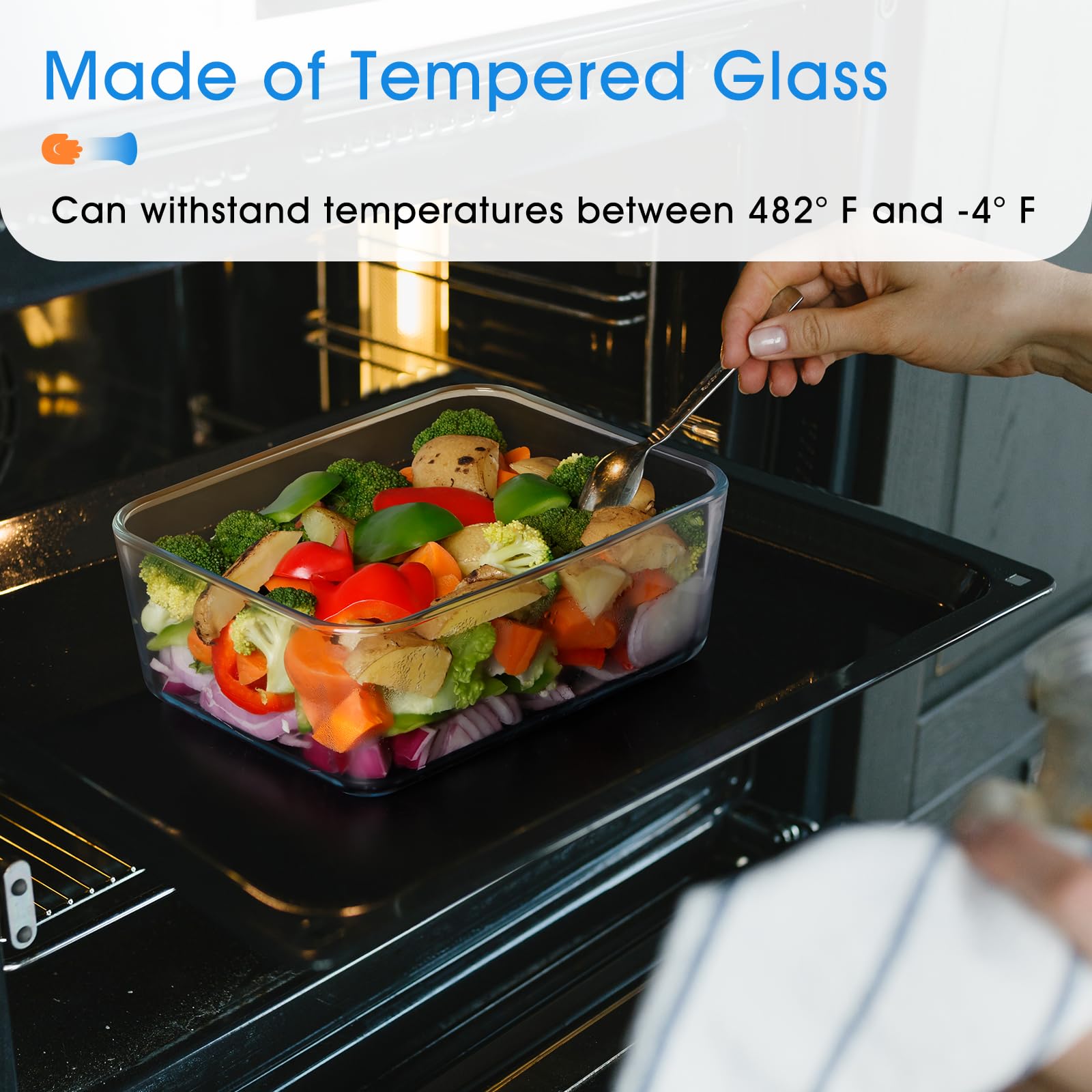 NUTRIUPS dish used in microwave, oven, and fridge for flexible reheating.