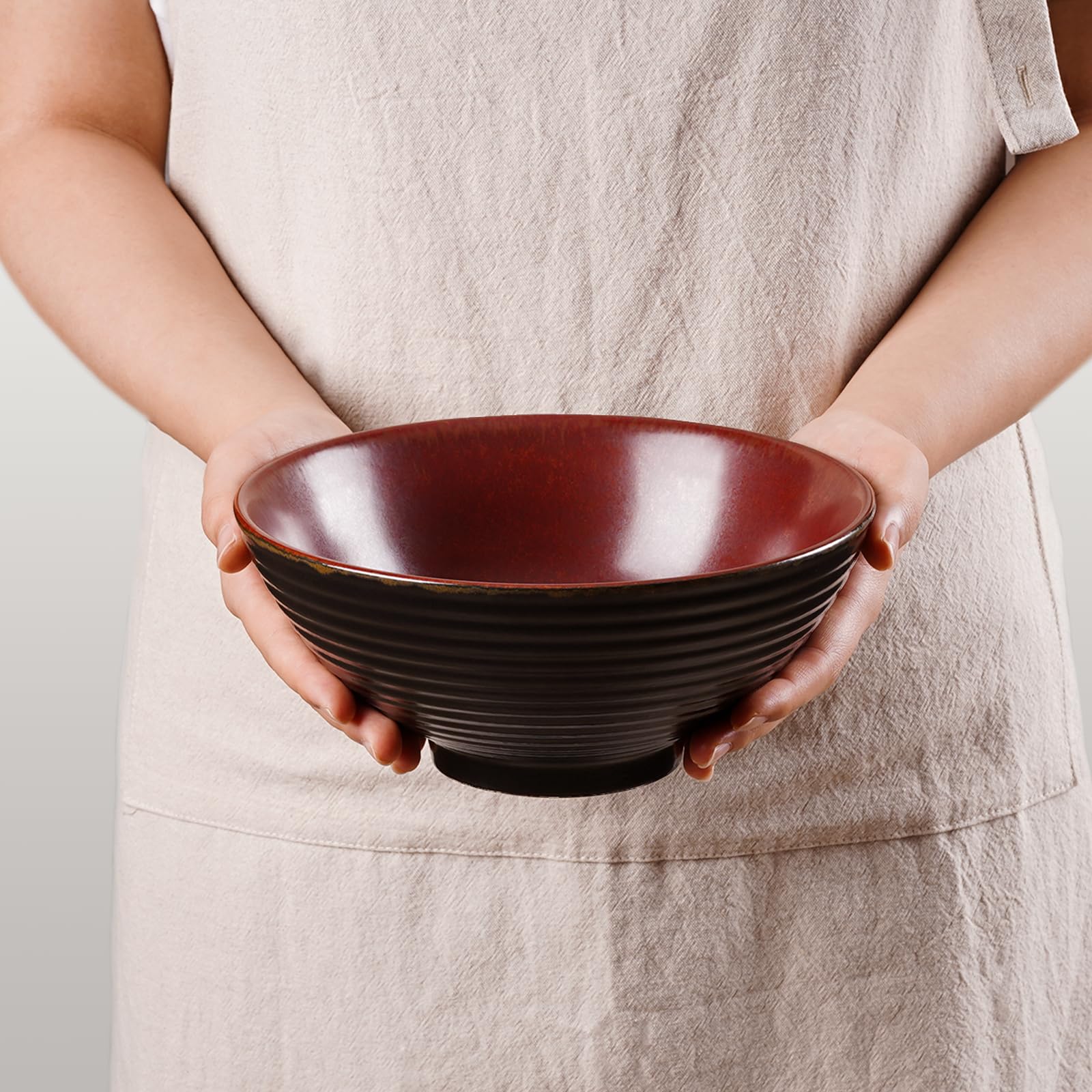 NUTRIUPS ceramic bowl 8-inch, stylish tableware for home meals