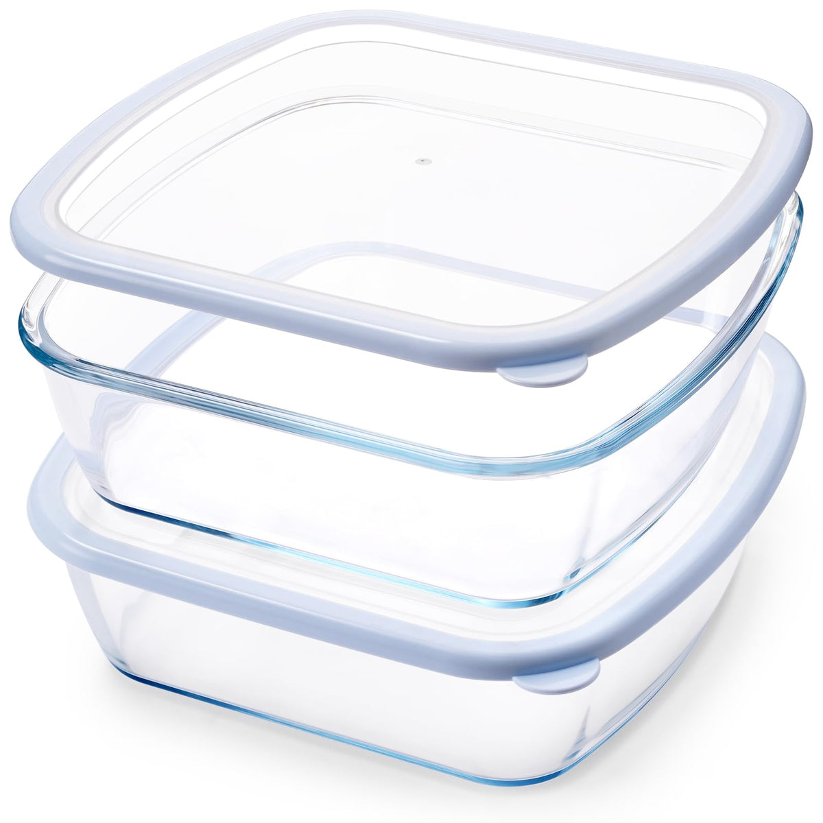 NUTRIUPS square glass baking dish with lid in a 2-pack for oven-to-table use