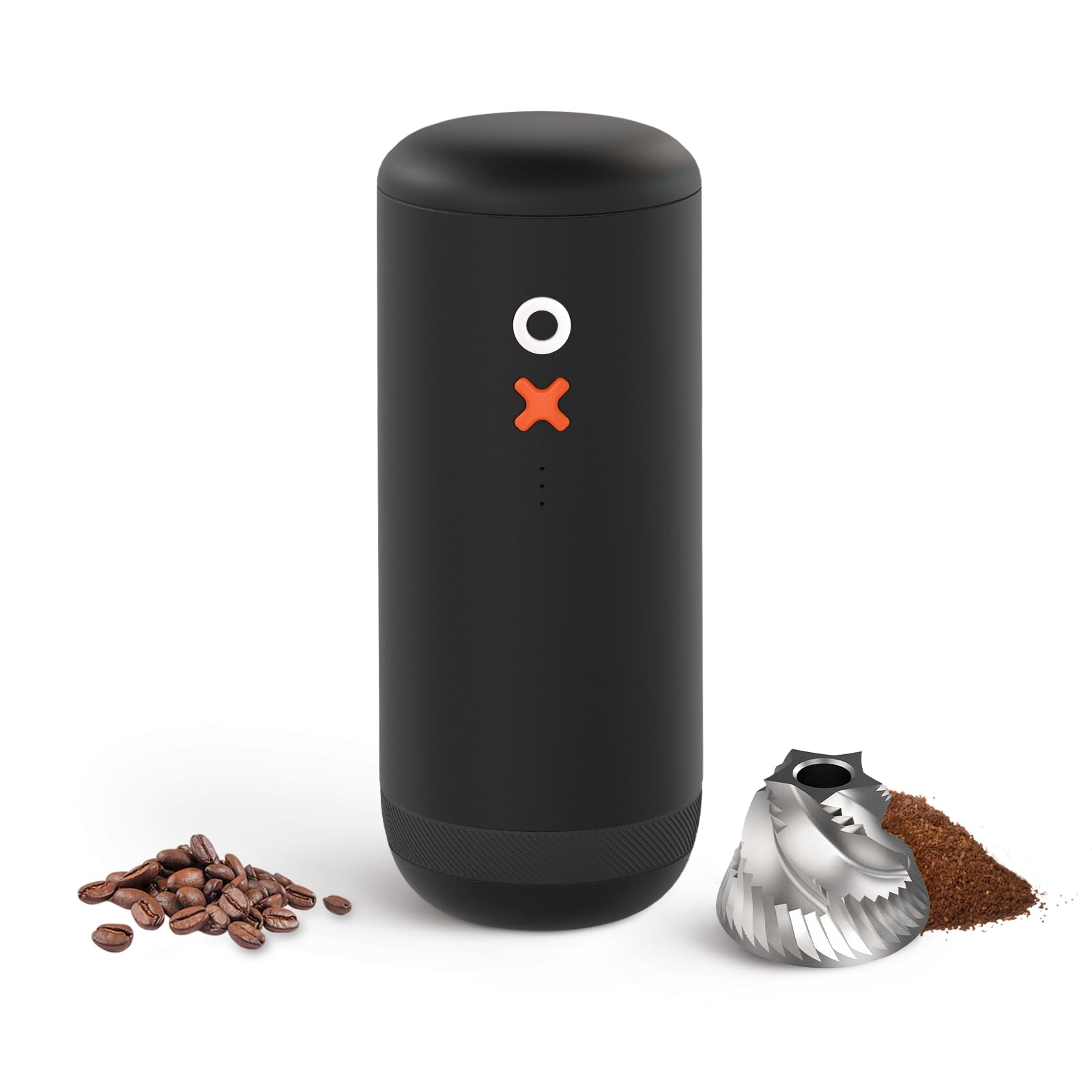 Nuttii Burr Coffee Grinder in electric portable design for on the go brewing.