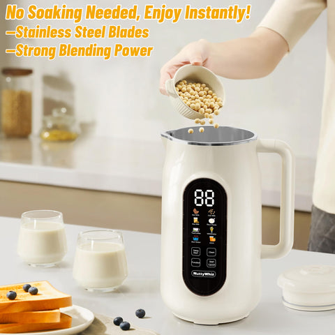 NuttyWhiz LED touchscreen offers precise control and real time countdown.