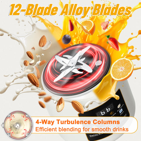 No soak is required with NuttyWhiz's auto function for faster mornings.