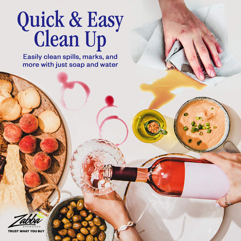 Nuvantee table pad is heat-proof for serving hot dishes without damage.