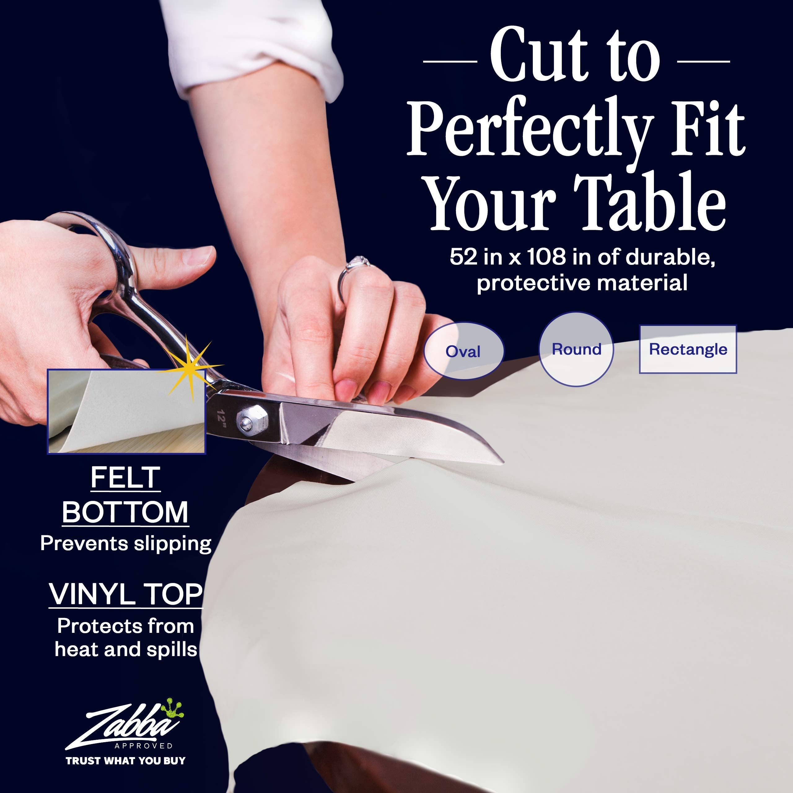 Nuvantee table pad is liquid-proof and easy to wipe clean.