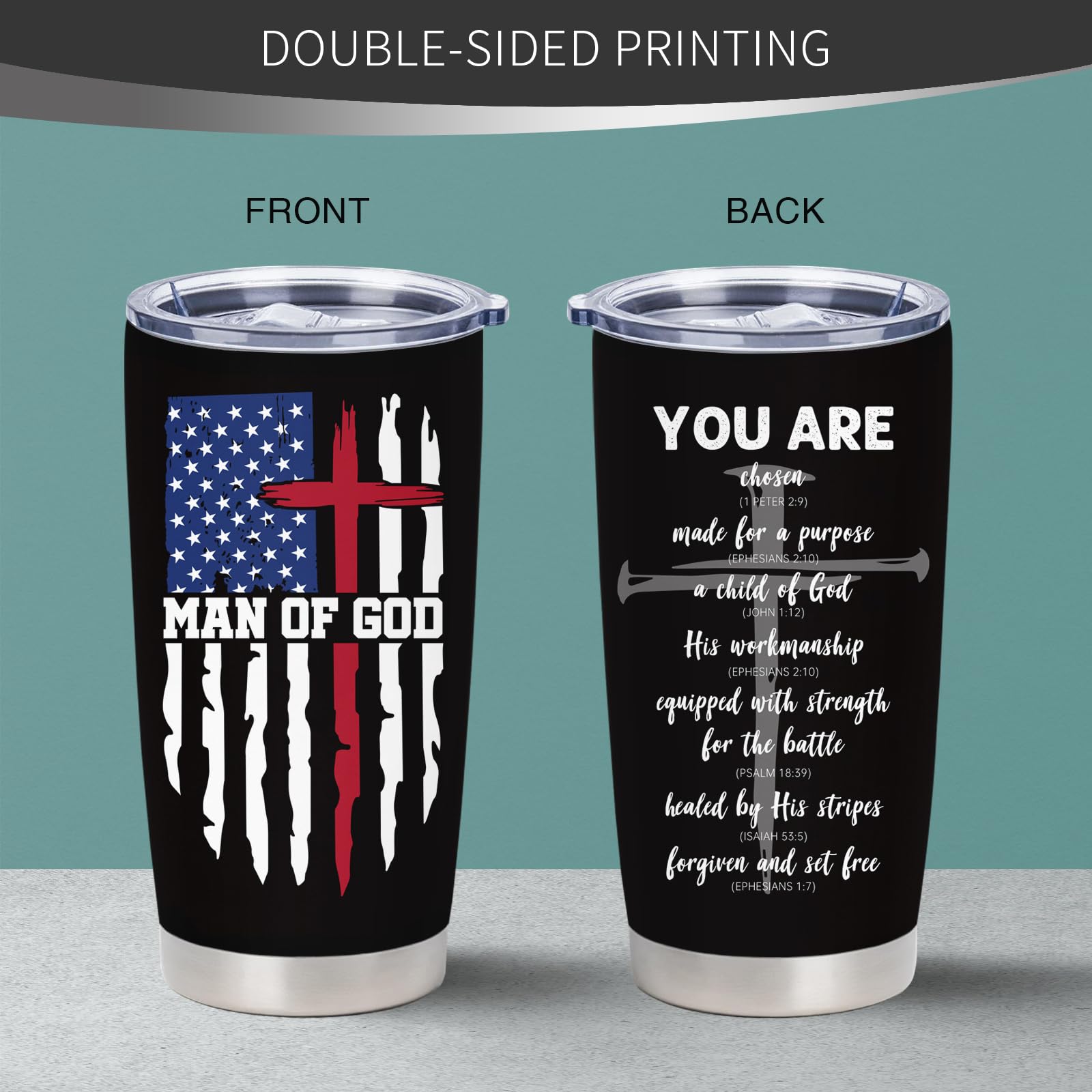 NVFCC BPA-free lid stainless steel tumbler ideal for spill-free travel.