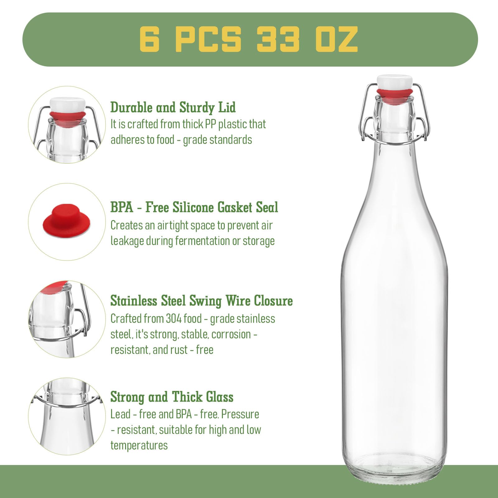 NVioAsport stainless steel funnel included for easy filling and pouring